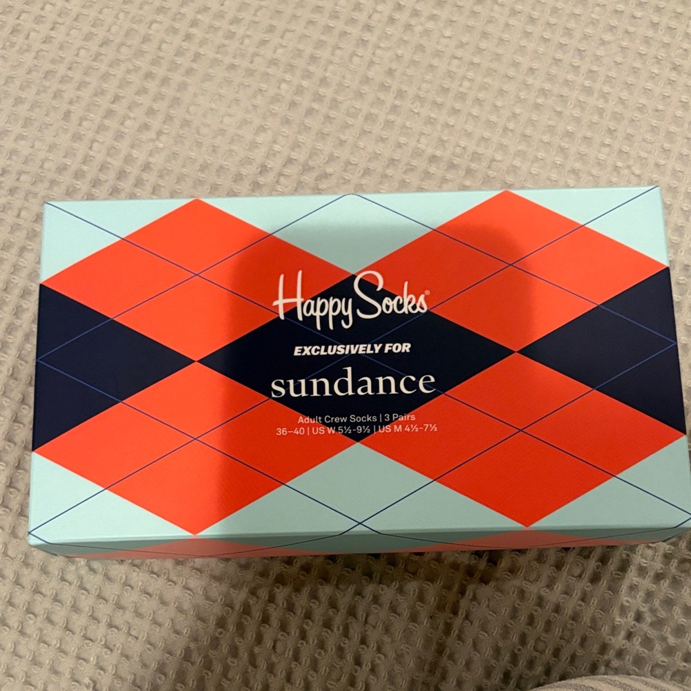 Happy Socks Sundance Edition Argyle Crew Socks